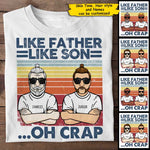 Custom Name Father Son Funny Gifts - Personalized Apparel