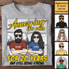Annoying Each Other Anniversary Comic Style - Gift For Couples, Husband Wife - Personalized Unisex T-shirt