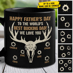 Custom Name Father’s Day Best Bucking Dad Gifts - Personalized Mugs