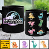 Fatherhood Is A Walk - Gift For Dad - Personalized Black Mug