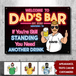 Custom Dad's Bar Drinking Gifts for Men - Personalized Metal Sign
