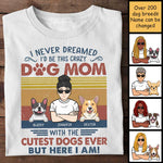 Custom Name Dog Mom Gifts for Women - Personalized Apparel