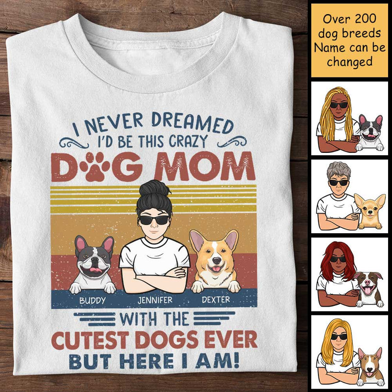 Custom Name Dog Mom Gifts for Women - Personalized Apparel