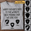 To The World Best Picking Dad - Gift For Dad - Personalized Unisex T-Shirt