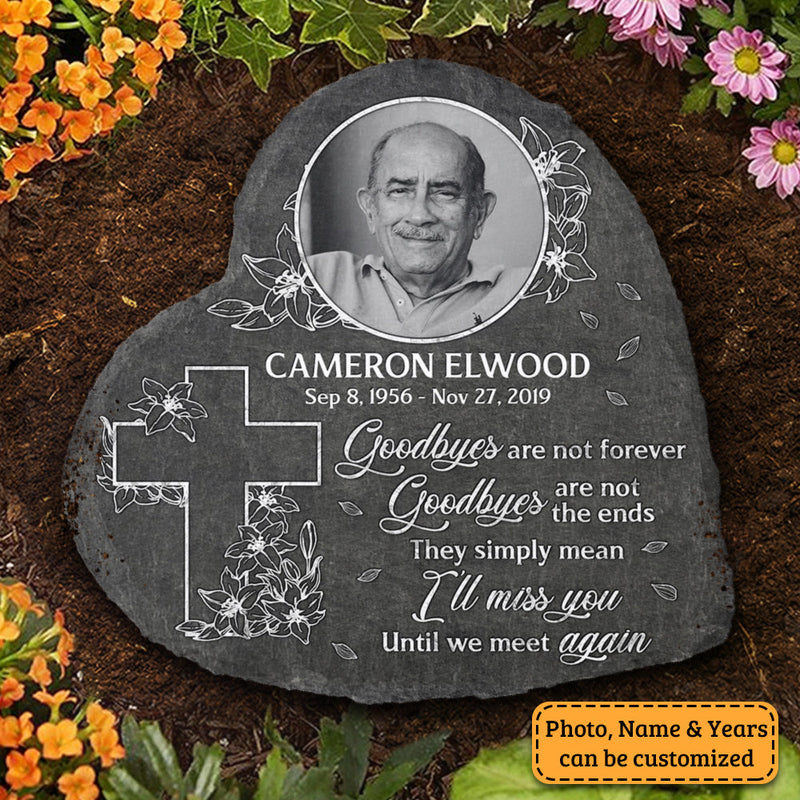 Custom Photo Memorial Tribute Decor - Personalized Memorial Stone