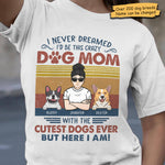 Custom Name Dog Mom Gifts for Women - Personalized Apparel