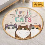 Custom Name Cat Lover Gifts - Personalized Rug