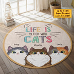 Custom Name Cat Lover Gifts - Personalized Rug