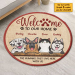 Custom Name Funny Pet Welcome Gifts for Animal Lovers - Personalized Rug