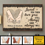 Custom Name Anniversary Couple Gifts - Personalized Poster