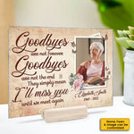 Custom Photo Memorial Gifts for Loved Ones - Personalized Acrylic Plaque