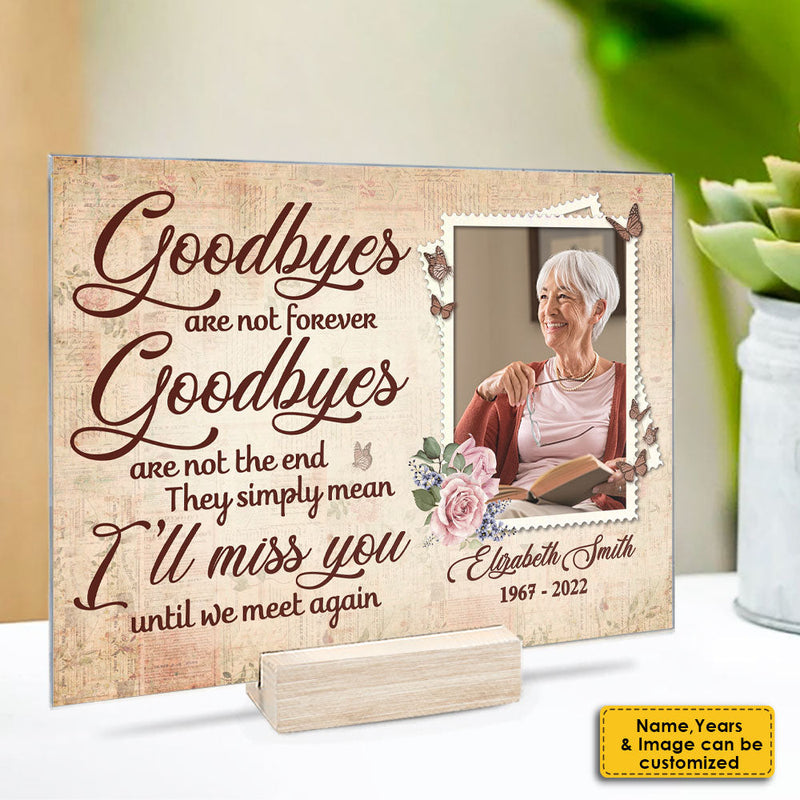 Custom Photo Memorial Gifts for Loved Ones - Personalized Acrylic Plaque
