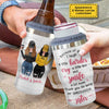 Thanks For Being My Unbiological Sister - Personalized Can Cooler - Gift For Bestie