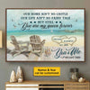 Our Home Ain't No Castle - Personalized Horizontal Poster - Gift For Couples, Husband Wife