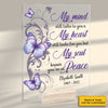 My Mind Still Talks To You - Personalized Acrylic Plaque - Memorial Gift, Sympathy Gift