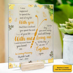 Custom Name Memorial Butterfly Decor - Personalized Acrylic Plaque
