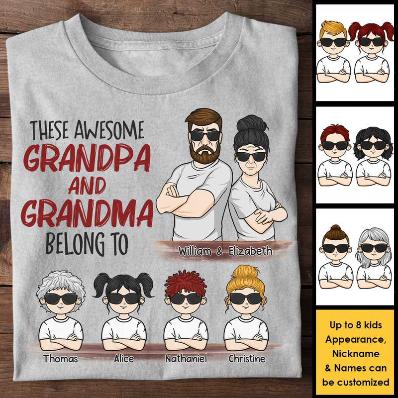 We're Awesome Daddy & Mommy - Personalized Unisex T-shirt, Hoodie - Gift For Couples, Husband Wife