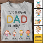 Custom Name Awesome Dad Gifts - Personalized Apparel