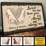 Custom Name Anniversary Couple Gifts - Personalized Poster