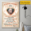 The Day I Lost You I Also Lost Me - In Loving Memory - Upload Image, Personalized Vertical Poster