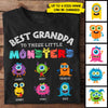 Best Daddy/ GrandPa To These Little Monsters - Personalized Unisex T-Shirt
