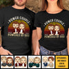 Power Couple, Powered By God - Personalized Unisex T-Shirt, Hoodie, Sweatshirt - Gift For Couple, Husband Wife, Anniversary, Engagement, Wedding, Marriage Gift