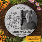 Custom Photo Memorial Garden Decor - Personalized Memorial Stone