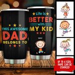 Custom Name Dad Gifts - Personalized Tumbler