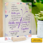 Custom Name Memorial Butterfly Decor - Personalized Acrylic Plaque