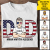 Dad - Man, Myth, Legend - Personalized Unisex T-Shirt