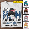 Best American Mom - Gift For 4th Of July - Personalized Unisex T-Shirt