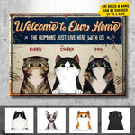 Custom Name Cat Home Decor - Personalized Metal Sign