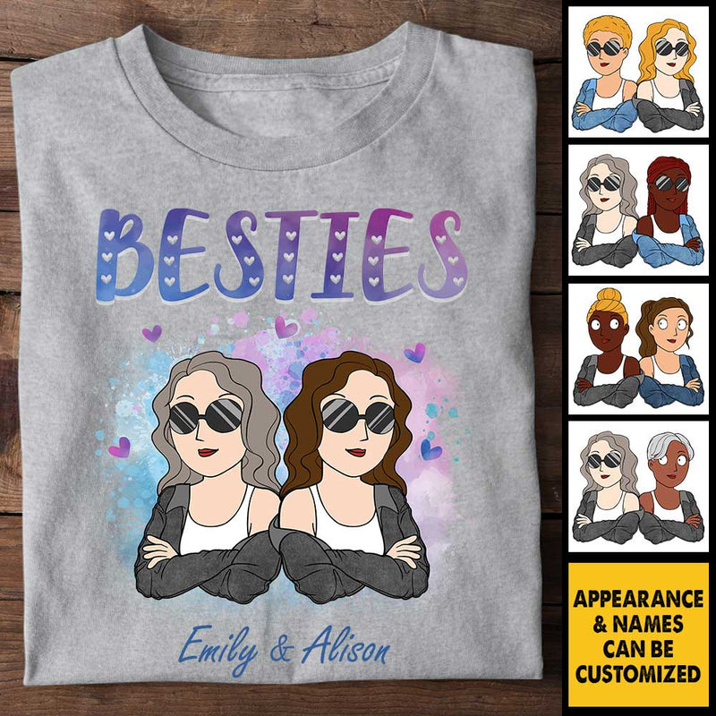 Custom Name Best Friends Gifts for Women - Personalized Apparel