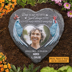 Custom Photo Memorial Angel Decor - Personalized Memorial Stone