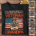 Custom Name Veteran Grandpa Gifts - Personalized Apparel
