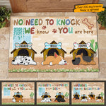 Custom Name Funny Dog Lover Home Decor - Personalized Doormat