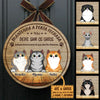 Mantenha A Porta Fechada - Sinal De Porta De Gato Personalizado E Engraçado, Funny Personalized Cat Door Sign Portuguese