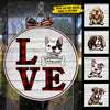 Love Dogs - Funny Personalized Dog Door Sign