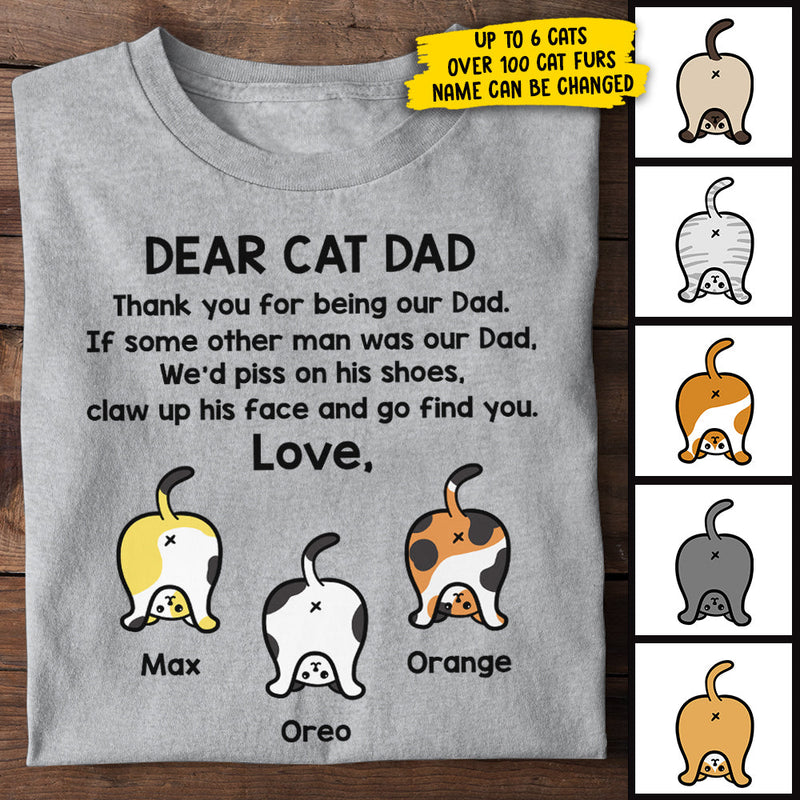 Custom Name Funny Cat Dad Gifts for Men - Personalized Apparel