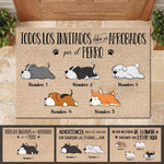 Custom Dog Name Funny Guest Approval Decor - Personalized Doormat