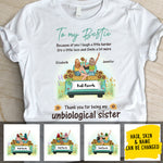 Custom Name Unbiological Sister Gifts for Women - Personalized Apparel