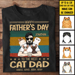 Custom Name Father's Day Gifts for Cat Dads - Personalized Apparel