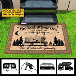 Custom Family Camping Gifts for Campers - Personalized Doormat