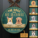 Custom Dog Name Funny Gifts for Dog Lovers - Personalized Wood Sign