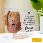 Custom Pet Photo Memorial Gifts for Dog Lovers - Personalized Acrylic Plaque