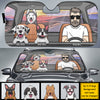 Car Protection With Fur Babies - Personalized Dog Auto Sun Shade
