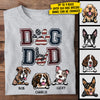 Dog Dad Rock - Gift For Dad, Personalized Unisex T-Shirt