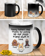 Custom Funny Dog Dad Father's Day Gifts - Personalized Mugs