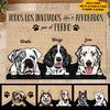Todos los invitados deben ser aprobados por el perro Spanish - Funny Personalized Dog Decorative Mat