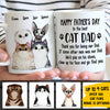 Thank You For Being Our Dad - Gift for Dad, Funny Personalized Cat Mug